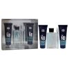 Prestige The New Brand by New Brand for Men - 4 Pc Gift Set 3.3oz EDT Spray, 0.5oz EDT Spray , 4.4oz Shower Gel, 4.4oz After Shave