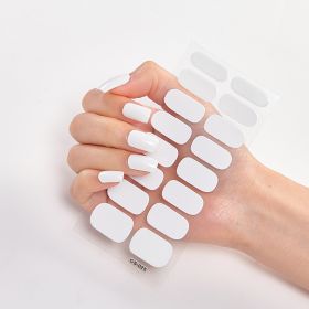 Pure Color 16 Nail Stickers (Option: CS0025-1PC)