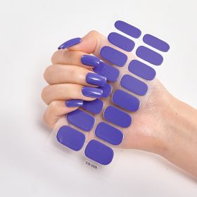 Pure Color 16 Nail Stickers (Option: CS0026-1PC)