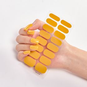 Pure Color 16 Nail Stickers (Option: CS0018-1PC)