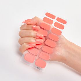 Pure Color 16 Nail Stickers (Option: CS0028-1PC)